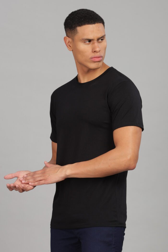 Round Neck Black T-Shirt